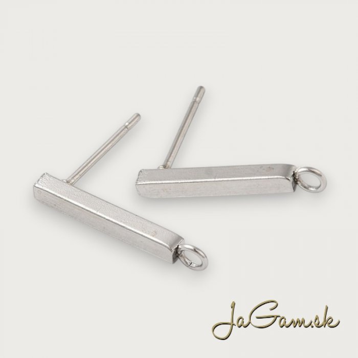 Náušnicové zapínanie 20x2mm chirurgická oceľ 2ks (CH1687)